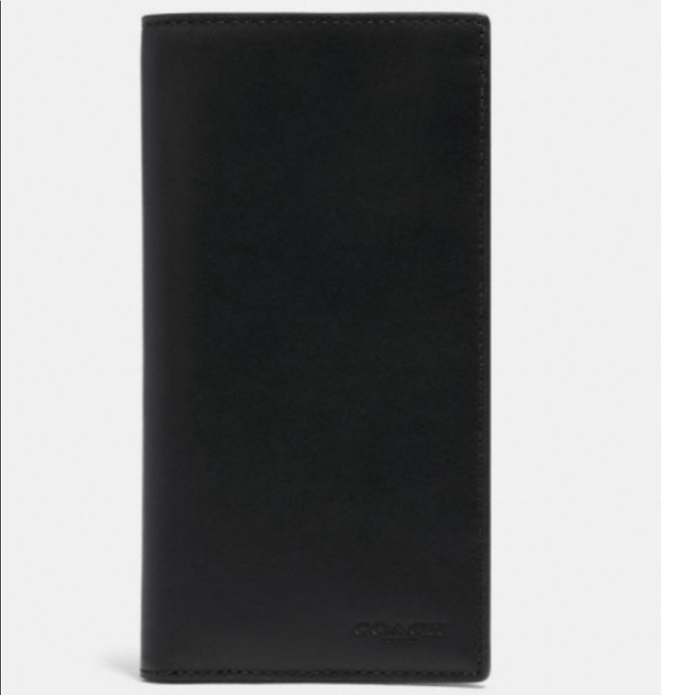 NWT Coach Black Slim Passport Wallet - Picture 2 of 7